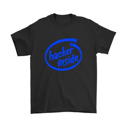 Hacker Inside Man's T-Shirt Tee