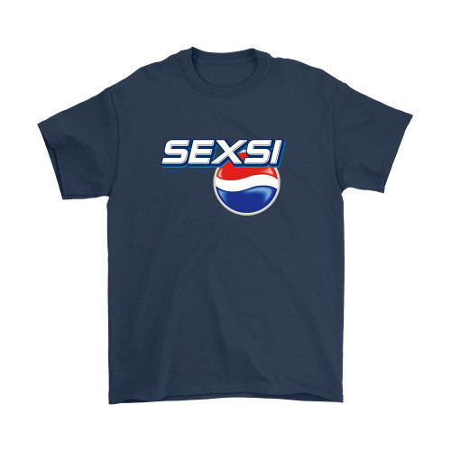 Sexsi Pepsi Logo Parody Man's T-Shirt Tee