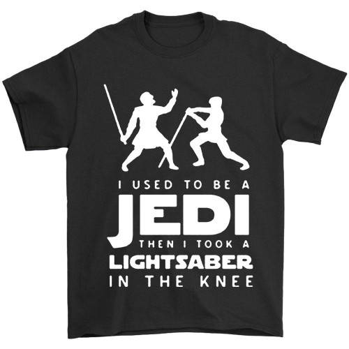 Star Wars Elder Scrolls Skyrim Funny Jedi Arrow Knee Man's T-Shirt Tee
