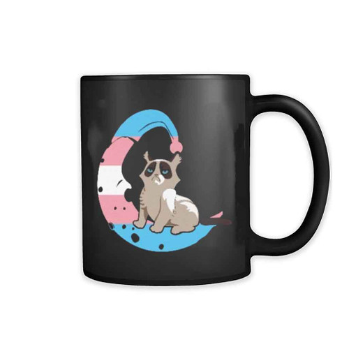 Moon Space Trans Cat Mug