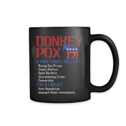Funny Conservative Republican Anti Biden Donkeypox Mug