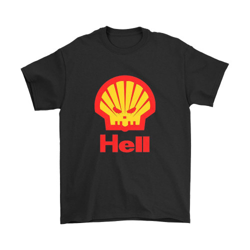 Hell Funny Shell Parody Man's T-Shirt Tee