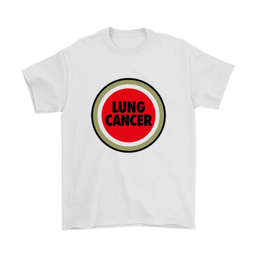 Lung Cancer Funny Lucky Strike Parody Man's T-Shirt Tee
