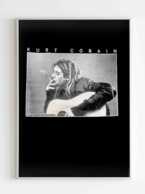Kurt Cobain Hug Guitar Poster