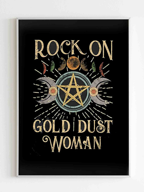 Rock On Gold Dust Woman Stevie Nicks Poster