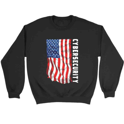 Cybersecurity American Flag Sweatshirt Sweater