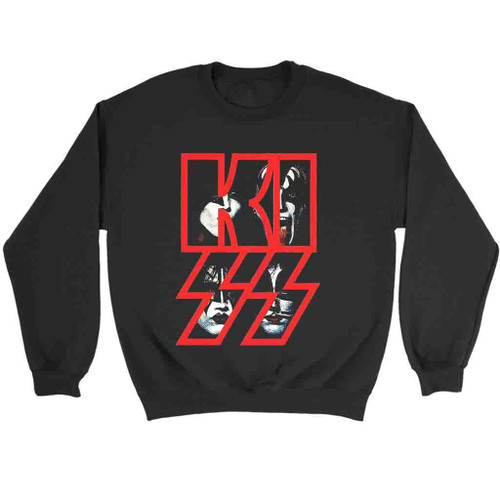 Kiss Band Text Logo Rock Heavy Metal Sweatshirt Sweater