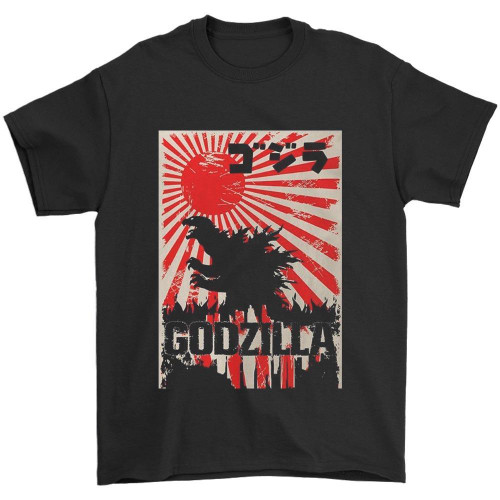 Japanese Godzilla Tokyo Man's T-Shirt Tee Japanese Godzilla Tokyo Man's T-Shirt Tee