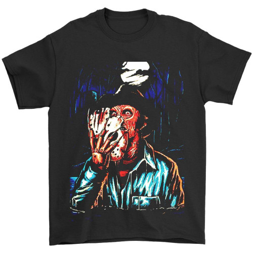 Freddy Krueger Wear Jason Mask Man's T-Shirt Tee