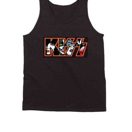 Kiss Band Logo Graphic Rock Heavy Metal Gene Simmons Tank Top