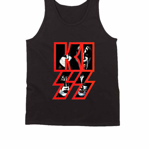 Kiss Band Text Logo Rock Heavy Metal Tank Top