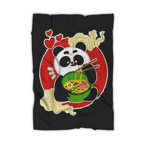 Cute Eating Panda Blanket