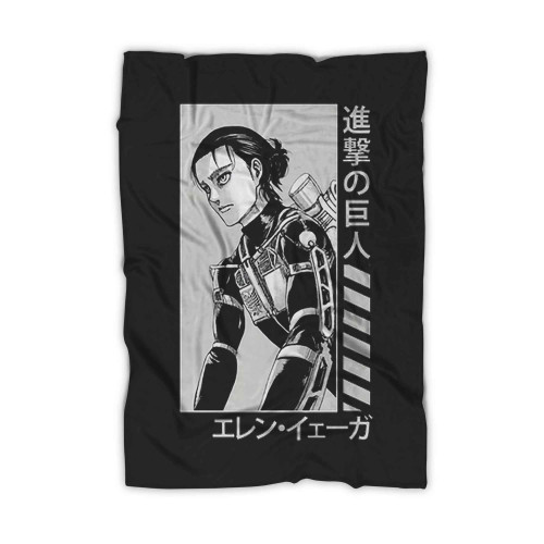 Eren In Final Seasons Anime Manga Blanket