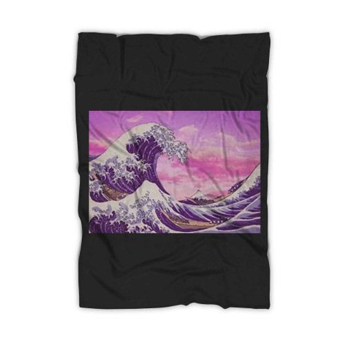 Great Wave Off Kanagawa Blanket