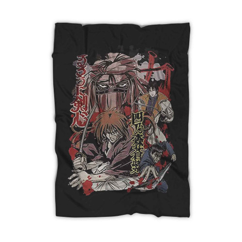 Kenshin Samurai X Anime Vintage Blanket