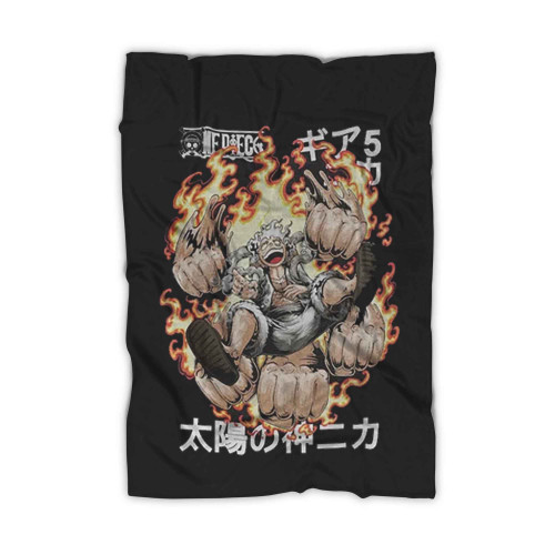 Luffy Gear 5 Monkey D Luffy One Piece Vintage Blanket