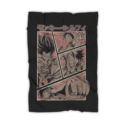 Luffy Monkey D Luffy One Piece Vintage Blanket