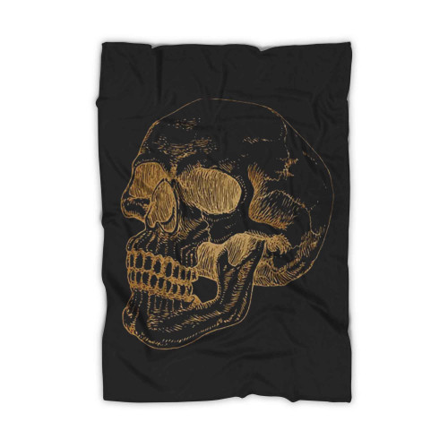 Skeleton Skull Goth Blanket