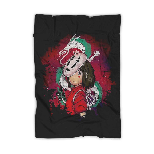 Spirited Away Ghibli Art Blanket