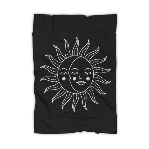 Sun And Moon Aesthetic Blanket