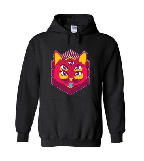 Psychedelic Cat Unisex Hoodie