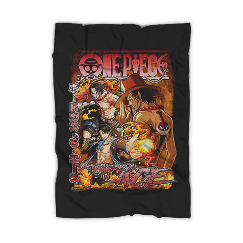 Vintage Portgas D Ace One Piece Blanket