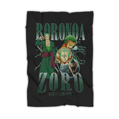 Vintage Roronoa Zoro One Piece Squad Blanket