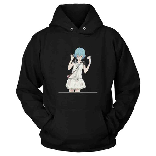 Rei Ayanami Neon Genesis Evangelion Logo Art Hoodie