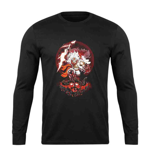 Anime One Piece Monkey D Luffy Gear 5 One Piece Long Sleeve T-Shirt Tee