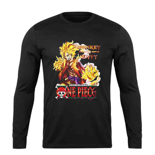 Monkey D Luffy Gear 5 One Piece Anime Long Sleeve T-Shirt Tee