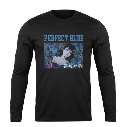 Perfect Blue Retro Long Sleeve T-Shirt Tee