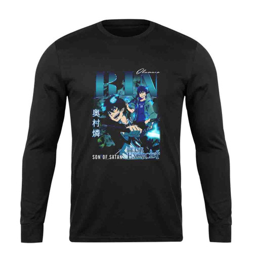 Rin Okumura Son Of Satan Blue Exorcist Anime Long Sleeve T-Shirt Tee