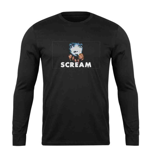 Scream Movie Vintage Love Logo Art Long Sleeve T-Shirt Tee