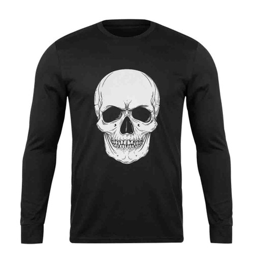 Skeleton Skull Goth Tolls Long Sleeve T-Shirt Tee