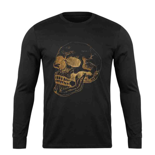 Skeleton Skull Goth Long Sleeve T-Shirt Tee