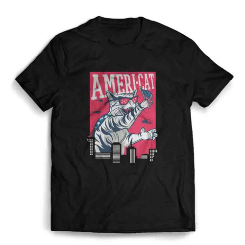 Ameri Cat Lover Mens T-Shirt Tee