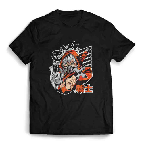 Anime Ninja Girl Mens T-Shirt Tee