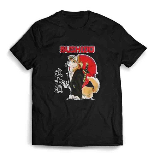 Cute Dog Shiba Inu Samurai Bushido Mens T-Shirt Tee