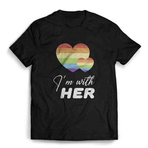 I Am With Her Couple Mens T-Shirt Tee