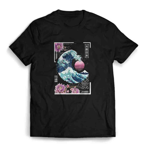 Japanese Great Wave Tokyo 80s Mens T-Shirt Tee