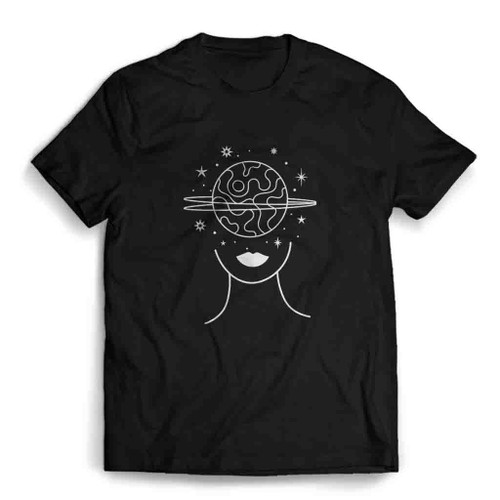 Planet Head Space Mens T-Shirt Tee