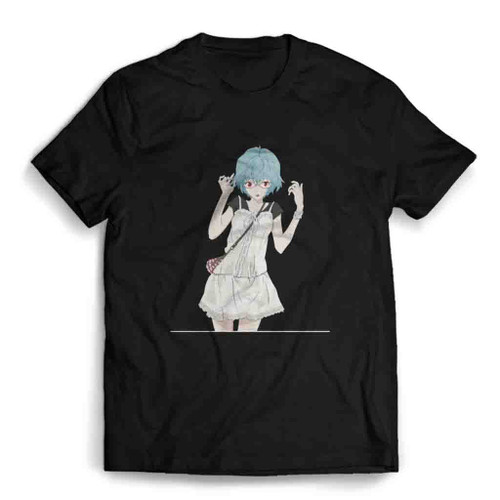 Rei Ayanami Neon Genesis Evangelion Logo Art Mens T-Shirt Tee