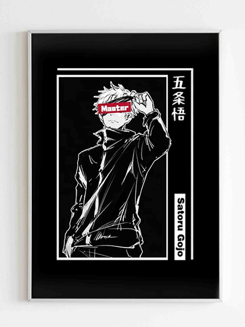 Gojou Sensi Kanji Master Gojo Poster Gojou Sensi Kanji Master Gojo Poster