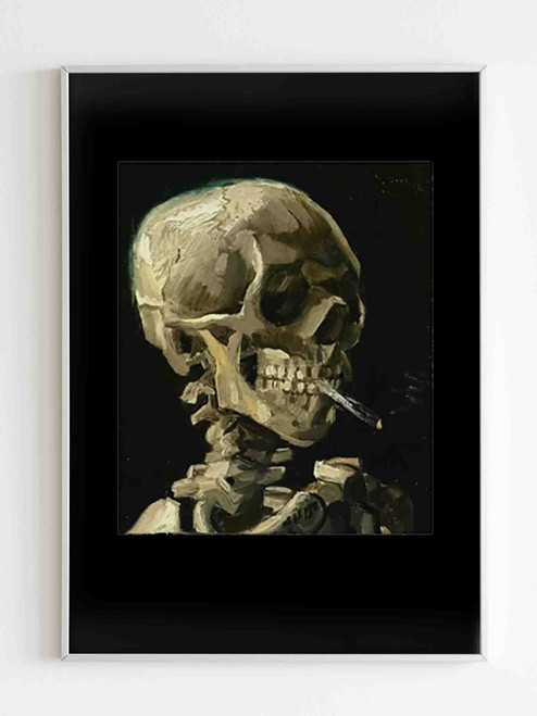 Smoking Skeleton Halloween Poster