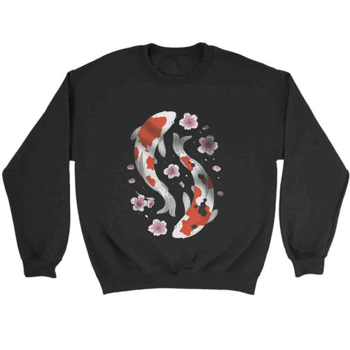 Japanese Art Yin Yang Koi Fish Sweatshirt Sweater