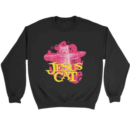 Jesus Cat Funny Cat Sweatshirt Sweater