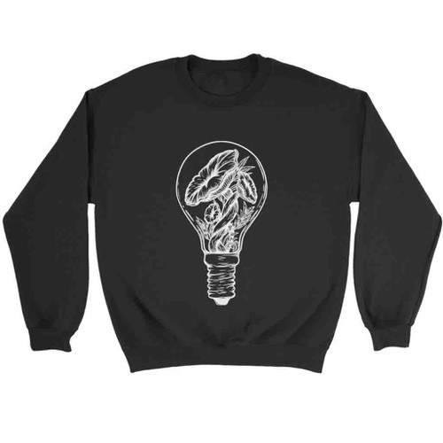 Mushrooms In Light Bulb Sweatshirt Sweater