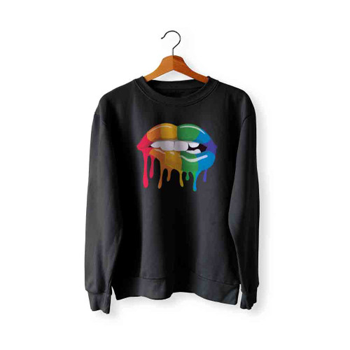 Rainbow Lips Sweatshirt Sweater