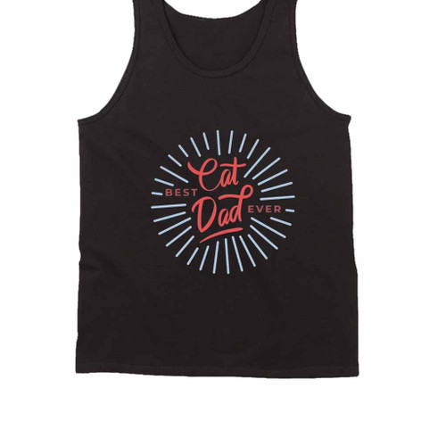 Best Cat Dad Ever Logo Tank Top