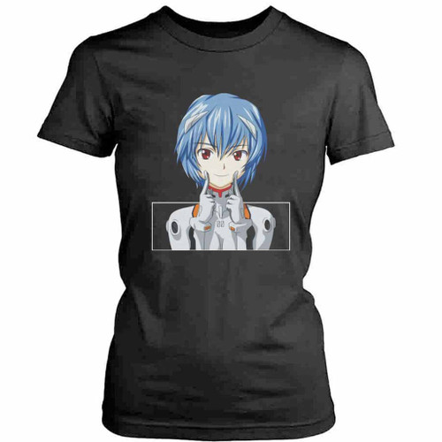 Rei Ayanami Neon Genesis Evangelion Love Logo Art Womens T-Shirt Tee